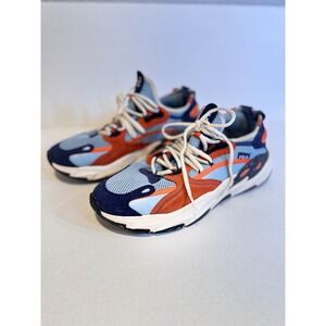 Fila Men's 12 Tracer 23 Athletic Running Shoes Sneakers Blue Orange White